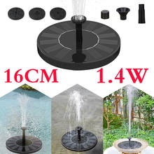 16cm Solar Fountain Garden Water Fountain Pool Pond Bird Bath Patio Landscape Floating Solar Fountain Garden Decoration 2024 - buy cheap