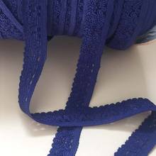 10Meters Dark Blue Stretch Elastic Ribbon Lace Trim Fabric Bra Lingerie Trimmings DIY Underwear Sewing Accessories 2024 - buy cheap