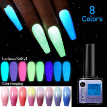 UR SUGAR 7.5ml Luminous Thermal Gel Nail Polish 2 In 1 Color Changing Glow in Dark Soak Off Manicuring UV Gel Nail Art Varnish 2024 - buy cheap