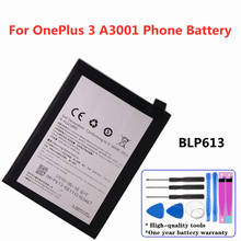 Bateria original blp613 3000mah, bateria de substituição de alta qualidade + ferramentas para oneplus 3 one plus 3 a3001 2024 - compre barato