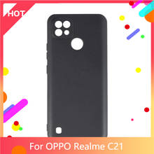 Realme c21 caso matte silicone macio tpu capa traseira para oppo realme c21 caso do telefone fino à prova de choque 2024 - compre barato