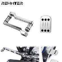 Motorcycle Chrome Brake Pedal Pad &Heel Toe Shift Lever With Shift Pegs Set For Harley Softail FL Touring Road Glide FLHR Dyna 2024 - buy cheap