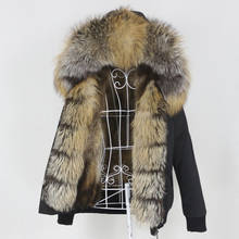 OFTBUY 2021 New Waterproof Bomber Parka Winter Jacket Women Real Fox Fur Coat Natural Fur Outerwear Hood Streetwear Detachable 2024 - buy cheap
