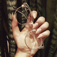 Gafas clásicas de medio Metal para hombre y mujer, montura cuadrada, lentes transparentes, montura óptica 2024 - compra barato