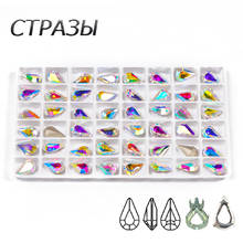 Pedras de costura cristal da melhor qualidade ctpa3bi, formas de batete, costura em strass para vestido, bolsas, vestuário, decoração de sapatos 2024 - compre barato