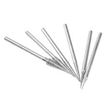 6pk 2.35mm cabeça de retificação de diamante, brocas rebarbas, pedra de metal, jade, entalhe ferramentas, haste 1/1.5/2/2, 5/3/4mm 2024 - compre barato