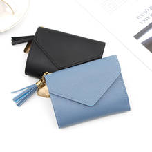New Short Wallet Female Student Korean Three Fold Hand Bag Coin Purse Mini Small Fresh Multifunctional Folding Wallet 2024 - buy cheap