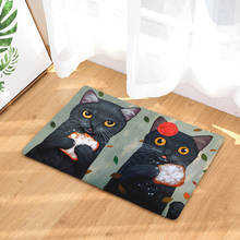 Doormat Carpets Couple Cats Print Mats Floor Kitchen Bathroom Rugs 40X60cm 50x80cm Funny Door Mats Door Mat 2024 - buy cheap