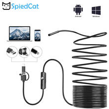 Computador 3 em 1 com windows, endoscópio mini lentes usb tipo c, usb, boroscópio cobra tubo de inspeção macia, 5.5mm 2024 - compre barato