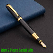 Classic Desing Hero 1000 Brand Metal Ink Fountain Pen Luxury Business Men Writing Pen Buy 2 Pens Send Gift 2024 - buy cheap