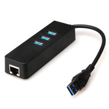 Mini Design 3 порта s USB 3,0 + 1 гигабитная сетевая карта Ethernet USB 3,0 + 1 шт. 2024 - купить недорого