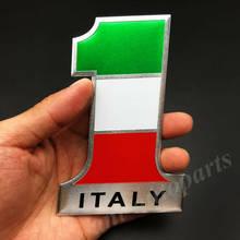 Italy Italian NO.1 Flag Emblem Car Badge Motorcycle Gas Tank Decals Sticker 2024 - buy cheap