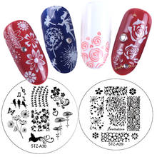 10pcs New Flower Nail Art Image Stamping Plates Nail Stamp DIY Tips Polish Templates Stencil Manicure Tools LASTZA01-30 2024 - buy cheap