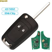 Jingyuqin Remote Car Key Fob Control 433MHZ ID46 PCF7941A For Opel Vauxhall Astra H Corsa D Meriva B Vectra C G4-AM433TX 2B 2024 - buy cheap