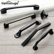 Durable Black Handles for Furniture Cabinet Knobs and Handles Kitchen Handles Drawer Knobs Cabinet Pulls Cupboard Handles Knobs 2024 - buy cheap