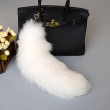 Luxury Long Faux Fox Tail Keychain Women Cute Bag Backpack Fur Pendant Fashion Fluffy Decorative Key Chain Ring Charming Gift 2024 - buy cheap