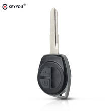 KEYYOU 2 Buttons Replacement Remote Car Key Case Shell Fob For SUZUKI Grand Vitara Swift Auto Key with Rubber Pad 2024 - buy cheap