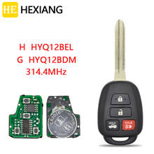 HEXIANG Car Remote Key For Toyota Camry Corolla 2012 2013 2014 2015 2016 2017 With H/G Chip  HYQ12BEL/ HYQ12BDM 314.4MHz 2024 - buy cheap