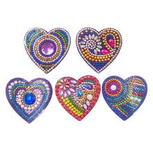 5pcs DIY Diamond Painting Keychain Full Drill Bag Love Hanging Ornaments 2024 - buy cheap