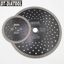DT-DIATOOL 2pieces Wet Dry Diamond Narrow Turbo Multi Hole Saw Blade Diameter 125/230mm Cutting Disc for Granite Marble Concrete 2024 - buy cheap