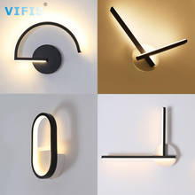 12W Modern Wall Lamps for Living Room Bedroom Bedside AC85V-265V LED Indoor Wall Light Sconce black white Aisle Lights Decorate 2024 - buy cheap