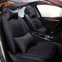 Чехлы на сиденья AutoDecorun из яловой кожи для Hyundai Grand SantaFe 2013, автомобильные чехлы на сиденья из натуральной кожи, аксессуары на 7 сидений 2024 - купить недорого