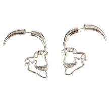 2021 Wholesale Halloween Handmade Vintage Skeleton Skull Earrings for Women Jewelry Party Gifts Aretes De Mujer Modernos 2024 - buy cheap