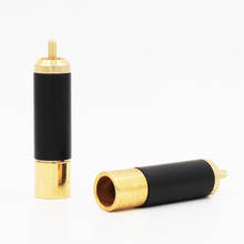 HIFI Audio 24K Gold Plated RCA Connector, 12mm Wire Hole Audio Soldering plug Connectors 2024 - buy cheap