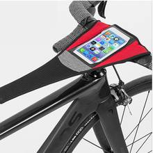 Road Mountain Bicycle Bike Sweat Absorb Guard Strap Net Cover with Phone Pouch Bike Turbo Trainer Sweat Absorb Guard 2024 - buy cheap