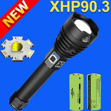 Most Powerful LED Flashlight 18650 USB Rechargeable Telescopic Tactical LED Torch XHP90.3 XHP70.2 High Power Hunting Flash Light 2024 - buy cheap
