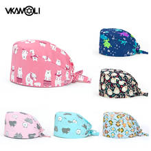 Cotton Breathable Unisex work cap scrub hat Beauty salon cap scrub cap woman 2024 - buy cheap