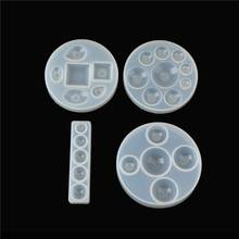 New Transparent Flat Round Cabochon Silicone Beads Mould Square Ball DIY Epoxy Jewelry Mold Resin Molds For Jewelry 2024 - buy cheap