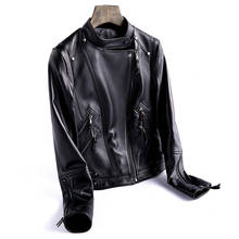 Genuine Leather Jacket Spring Autumn Jacket Women Real Sheepskin Coat Female Korean Motorcycle Jackets Chaqueta OT6674 MY2003 2024 - buy cheap