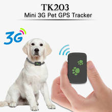 Mini 3G GPS Tracker For Dog Cat Pet TK203 GPS Locator With Real Time Tracking Add Motion Alarm Portable Waterproof Dust-Proof 2024 - buy cheap