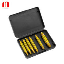 BINOAX 4341 6Pcs Gold Screw Extractor Set Drill Bits Easy Out Guide Broken Damag Screws Bolt Remover Woodworking Tools 2024 - buy cheap