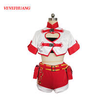 VEVEFHUANG Kосплей Youtuber Kizuna AI Cosplay Costume Channel Outfit Christmas Women Virtual Nарик Aниме Halloween Xmas Carnival 2024 - buy cheap