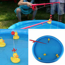 Duck Fishing Game Pond Pool with 5 Ducklings Set Kid Educational Preschool Toy NSV775 2024 - buy cheap