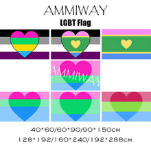 AMMIWAY Any Size Asexual Polysexuality Panromantic Feminine Masculine Neutral Hreat LGBT Pride Rainbow Flags and Banners 2024 - buy cheap