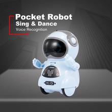 New Pocket RC Robot Talking Interactive Dialogue Voice Recognition Record Singing Dancing Telling Story Mini RC Robot Toys Gift 2024 - buy cheap