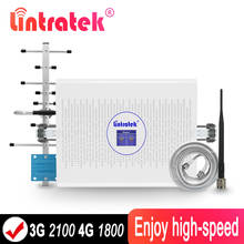 Lintratek-repetidor de señal 3G 4G 1800 LTE, amplificador de antena, amplo, 1800Mhz, 3G, 2100MHz, banda dual, 70db, AGC, UMTS, LTE, @ 8 2024 - compra barato