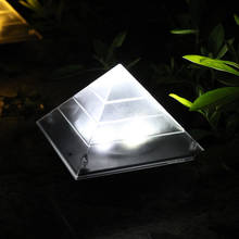 Luminária solar de pirâmide à prova d'água, 1 ou 2 peças, lâmpada decorativa para relva, jardim, caminho, corredor, gramado 2024 - compre barato