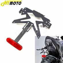 Motorbike Number Plate Bracket for Kawasaki Z750 Z800 Z900 ER6N ER6F Black Licence Plate Rear Fender Eliminator Red Reflector 2024 - buy cheap