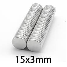 10/30/50/80pcs N35 15x3mm NdFeB Powerful Strong rare earth Magnetic 15*3mm circular Magnet  Permanent Neodymium Round Magnets 2024 - buy cheap