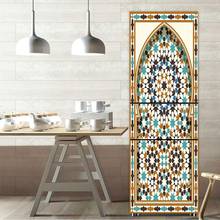 Fridge Sticker Islam Pattern Refrigerator Dishwasher Door Wrap Kitchen Wallpaper Accessories Modern 3d Wall Stickers 2024 - buy cheap
