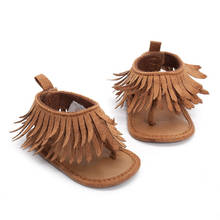 Newborn Baby Girls Shoes Tassel Sequin Sandal InfantSoft Sole Toddler Shoes Tassels Non-slipSummer Sandals 0-12M 2024 - buy cheap