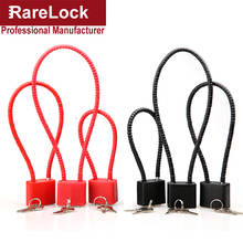 Wire Rope Padlock Key Lock 20-38cm Length for Gate Door Bags Box Motorcycle Helmet Boat Cabinet Hardware Rarelock YP04 a 2024 - buy cheap