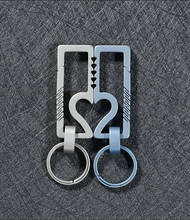 Titanium Holder Lovers Car Key Chain Couple Super Lightweight Titanium Keychain With Buckle Heart-Shaped Key Ring Cute Best Gift 2024 - buy cheap