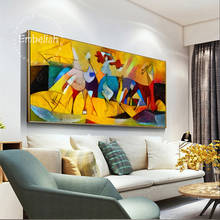 Embellecedor-Cuadros de arte abstracto de pared para sala de estar, decoración moderna del hogar, obras de arte famosas de Picasso HD, lienzo de pintura al óleo, 1 pieza 2024 - compra barato