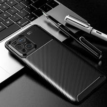 Case For Find X3 Carbon Fiber Shockproof Soft TPU Armor Cover For OPPO Find X3 Pro Neo Lite 2024 - buy cheap