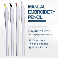 10pcs U18 0.18MM Manual Pen Microblading Disposable Pen with Needles shape Blades For Semi Permanent Makeup Tattoo Eyebrow Lip 2024 - buy cheap